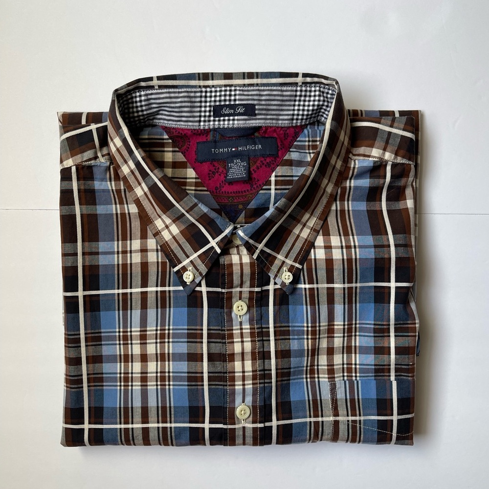 Tommy Hilfiger Mens cotton Up shirt XXL